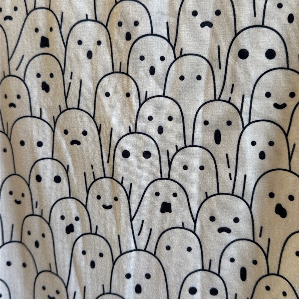SHEIN Tan Ghost Pattern Tee - Picture 3 of 5